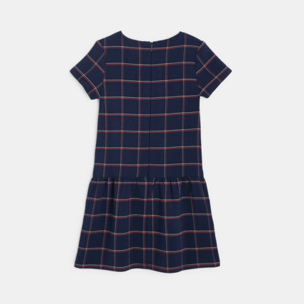 Avis Robe manches courtes à carreaux rouge fille OKAIDI 2