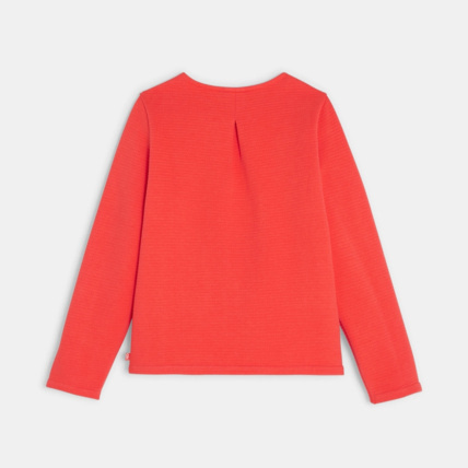 Avis Sweat uni rouge fille OKAIDI 4