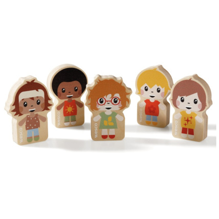 Avis Figurine bois maxi lot 5 figurines en bois enfants n°2 Wesco 1