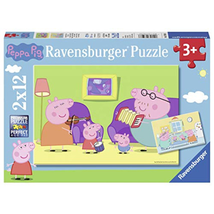 Avis Puzzle - Peppa pig - À la maison - 2x12 pièces RAVENSBURGER 1