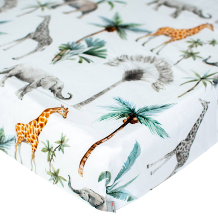 Avis Drap-housse en satin de coton, Safari Sevira Kids 1