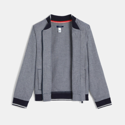 Avis Bomber en toile turquoise garçon OKAIDI 2