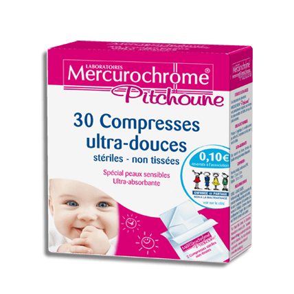 Avis Compresses stériles ultra-douces MERCUROCHROME PITCHOUNE 1