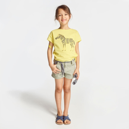 Avis Short en toile vert fille OKAIDI 2