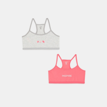 Avis Brassières en jersey (lot de 2) rose fille OKAIDI 1