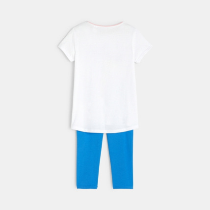 Avis Pyjama court papillons en jersey blanc fille OKAIDI 3