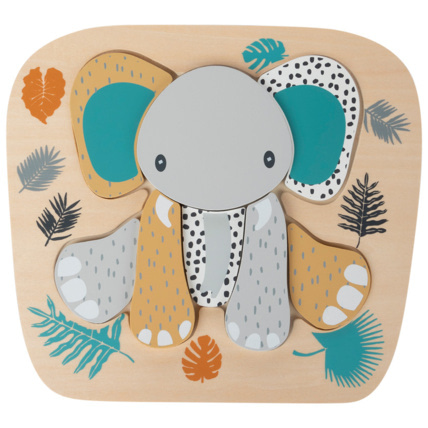 Avis Puzzle en bois Éléphant - 8 pièces Prémaman 1