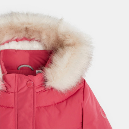 Avis Parka doudoune épaisse à capuche rose fille OKAIDI 4