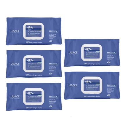 Avis Lot de 5 Bébé lingettes nettoyantes Uriage 1