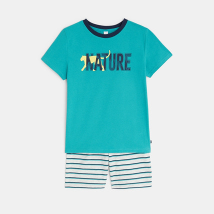 Avis Pyjama d'été 2 pièces en jersey bleu garçon OKAIDI 1
