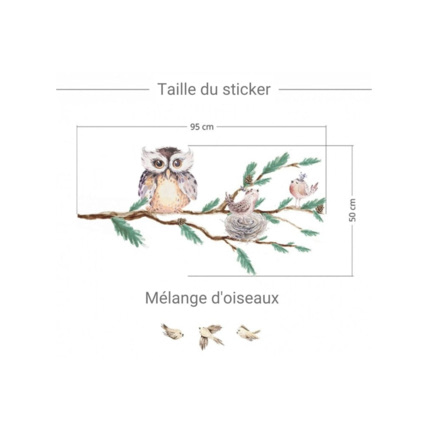 Avis Stickers hibou Mon Lit Cabane 2