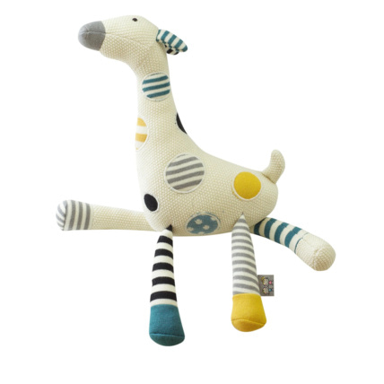 Avis Peluche en coton maille tricot - Doudou Girafe Sevira Kids 1