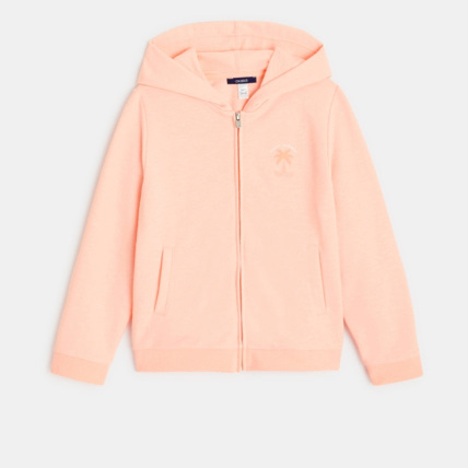 Avis Sweat-shirt à capuche uni "enjoy summer" rose fille OKAIDI 1