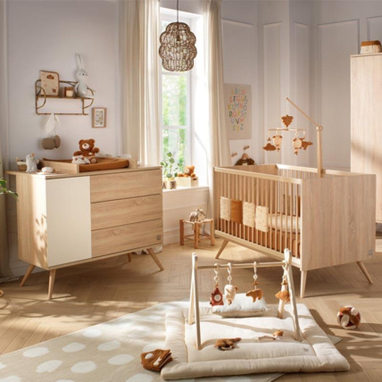 Avis Chambre Duo Seventies Lit bébé évolutif + Commode Sauthon 5