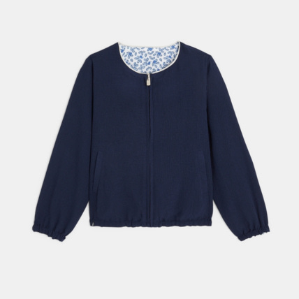 Avis Blouson bomber réversible bleu fille OKAIDI 4