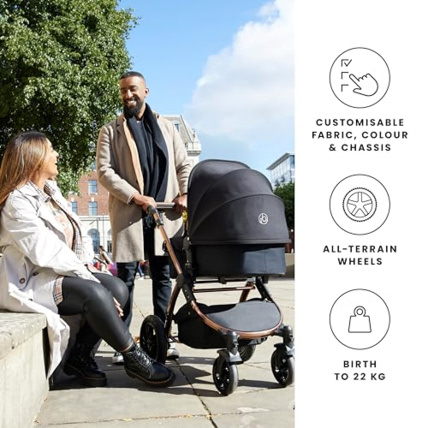 Avis Poussette Trio Stomp Luxe avec base Isofix (Cirrus) Ickle Bubba 3