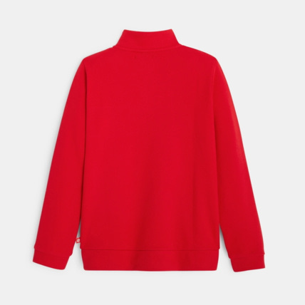 Avis Sweat-shirt col camionneur rouge garçon OKAIDI 3