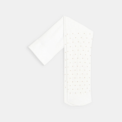 Avis Collants microfibre imprimé pois doré OBAÏBI 1