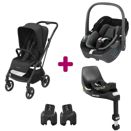 Avis Poussette duo Léona 2 + pebble 360 essential + base familyfix 360  Maxi-Cosi 1