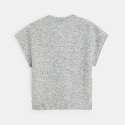 Avis Pull torsadé à manches courtes gris fille OKAIDI 3