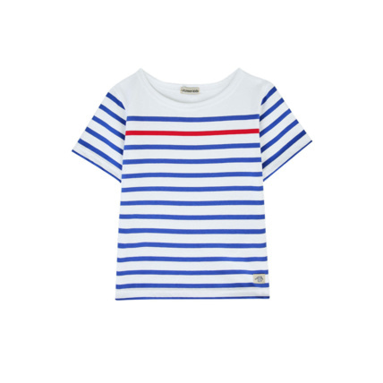Avis Marinière Kids - coton léger - Blanc/Etoile/Braise ARMOR-LUX 1