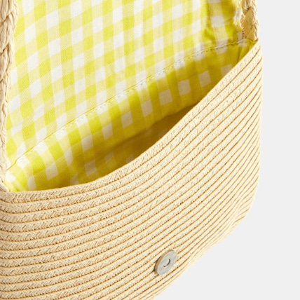 Avis Sac tressé et brodé beige fille OKAIDI 2