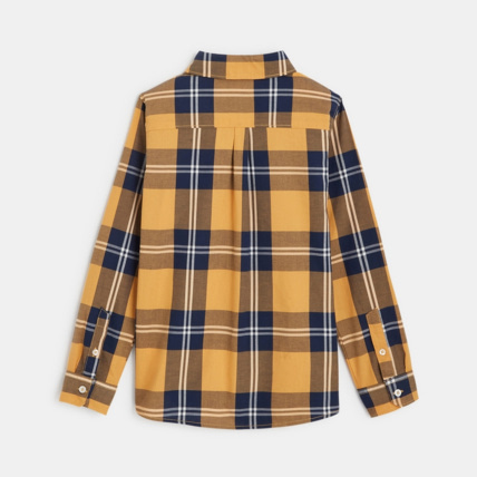 Avis Chemise manches longues à carreaux jaune garçon OKAIDI 2