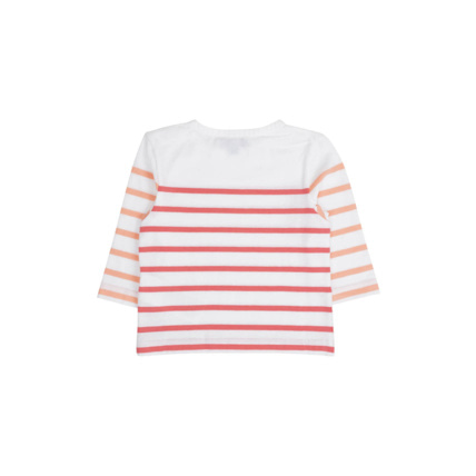 Avis Marinière Baby - coton léger - Blanc/Chuppa/Manguier ARMOR-LUX 2