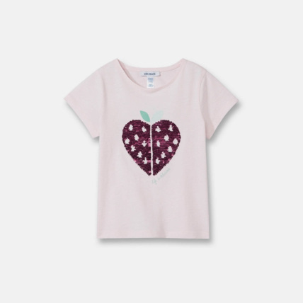 Avis T-shirt à sequins magiques rose fille OKAIDI 2