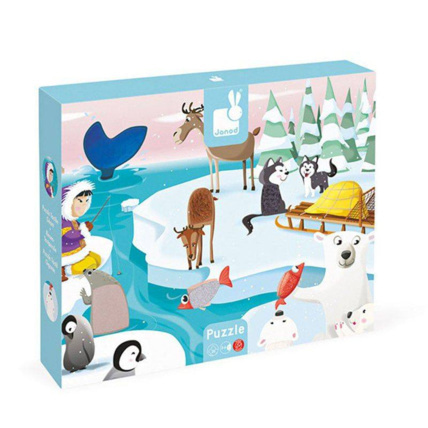 Avis Puzzle tactile - La vie sur la Banquise - 20 Pièces JANOD 1