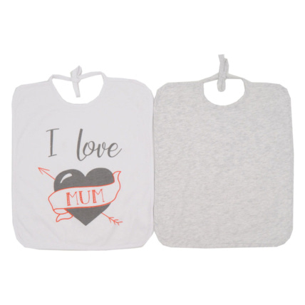 Avis Lot de 2 bavoirs I love mum Babycalin 1