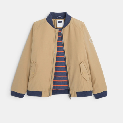 Avis Blouson enduit déperlant à col teddy beige garçon OKAIDI 3