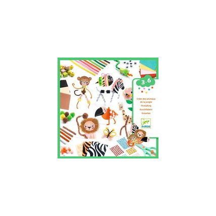 Avis Jeu créatif Boîte à créer Animaux de la jungle DJECO 1