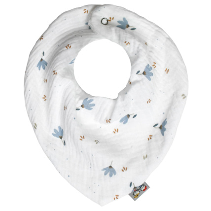 Avis Bavoir bandana en coton, Bleuet Sevira Kids 1