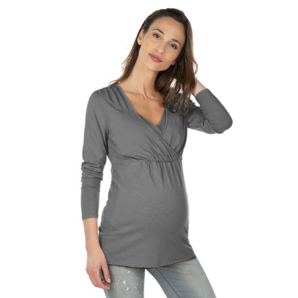 Avis T-shirt manches longues de grossesse et d'allaitement Prémaman 1