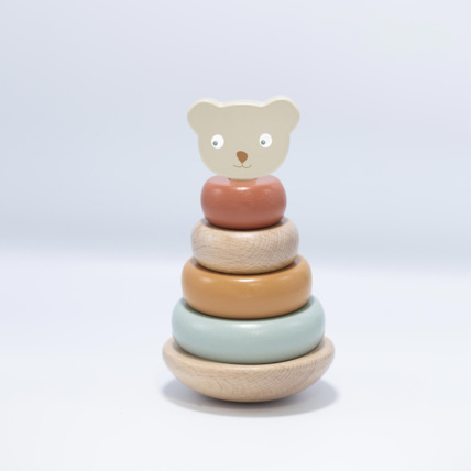 Avis Pyramide empilable pour bébé en bois FSC® Trois Kilos Sept 1