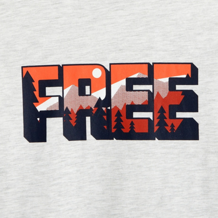 Avis T-shirt à message FREE blanc garçon OKAIDI 2