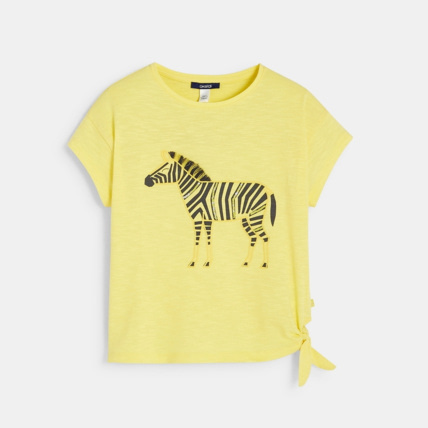 Avis T-shirt à motif fantaisie jaune fille OKAIDI 1