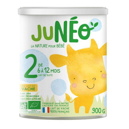 Avis Lait de suite 2eme age au lait de vache Bio JUNEO 1