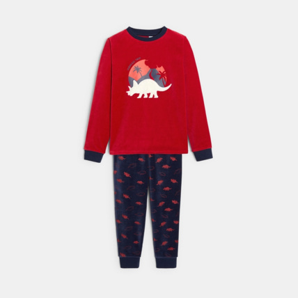 Avis Pyjama 2 pièces en velours rouge garçon OKAIDI 1