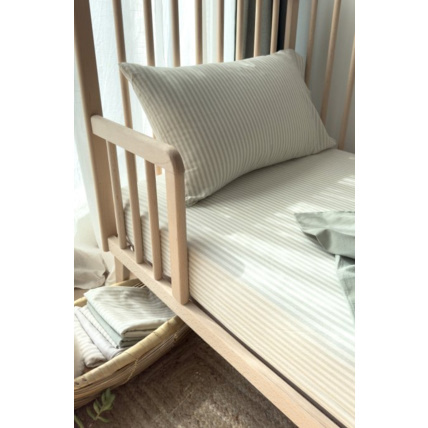 Avis Drap housse bébé Percale de Coton Bio rayé KADOLIS 4