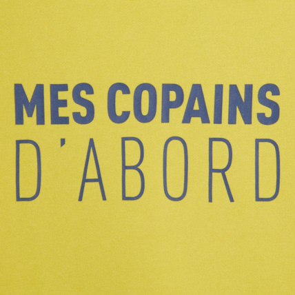 Avis Sweat-shirt à message jaune garçon OKAIDI 2
