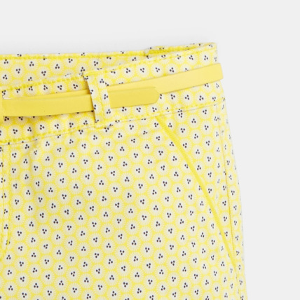 Avis Short imprimé jaune fille OKAIDI 3