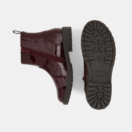 Avis Boots Chelsea vernies rouges fille OKAIDI 3