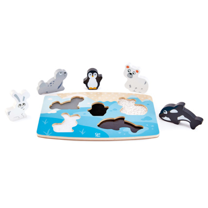 Avis Puzzle tactile animaux polaires HAPE 1