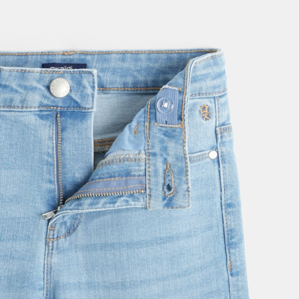 Avis Jean bootcut délavé recyclé bleues fille OKAIDI 2