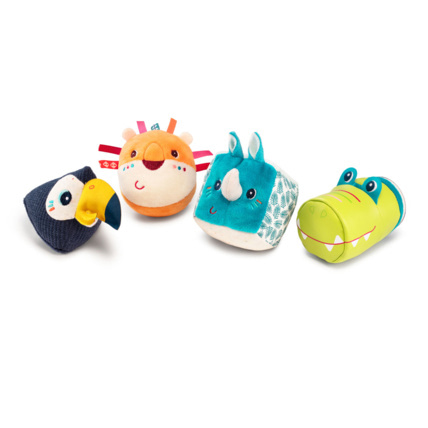 Avis Set de 4 hochets jungle en tissu Lilliputiens 1