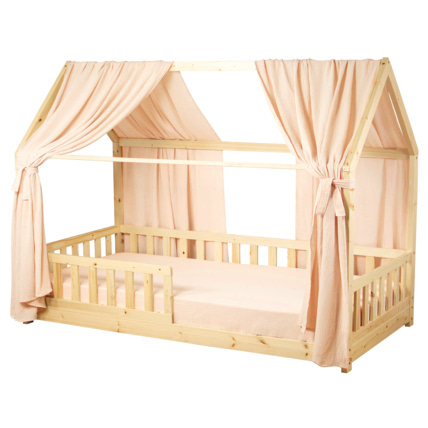 Avis Set double ciel de lit cabane en gaze de coton Sevira Kids 1