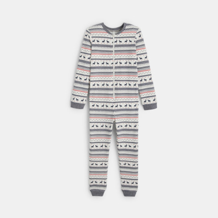 Avis Combinaison-pyjama en jersey doux bleu fille OKAIDI 1