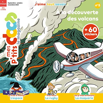 Avis Magazine P'tits docs n°5 - Les volcans MILAN 1